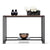 Sleek Hallway Console Table with Copper Textured Top