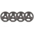 CORTEX 2.5kg Tri-Grip Standard Plates 25mm (Set of 4)