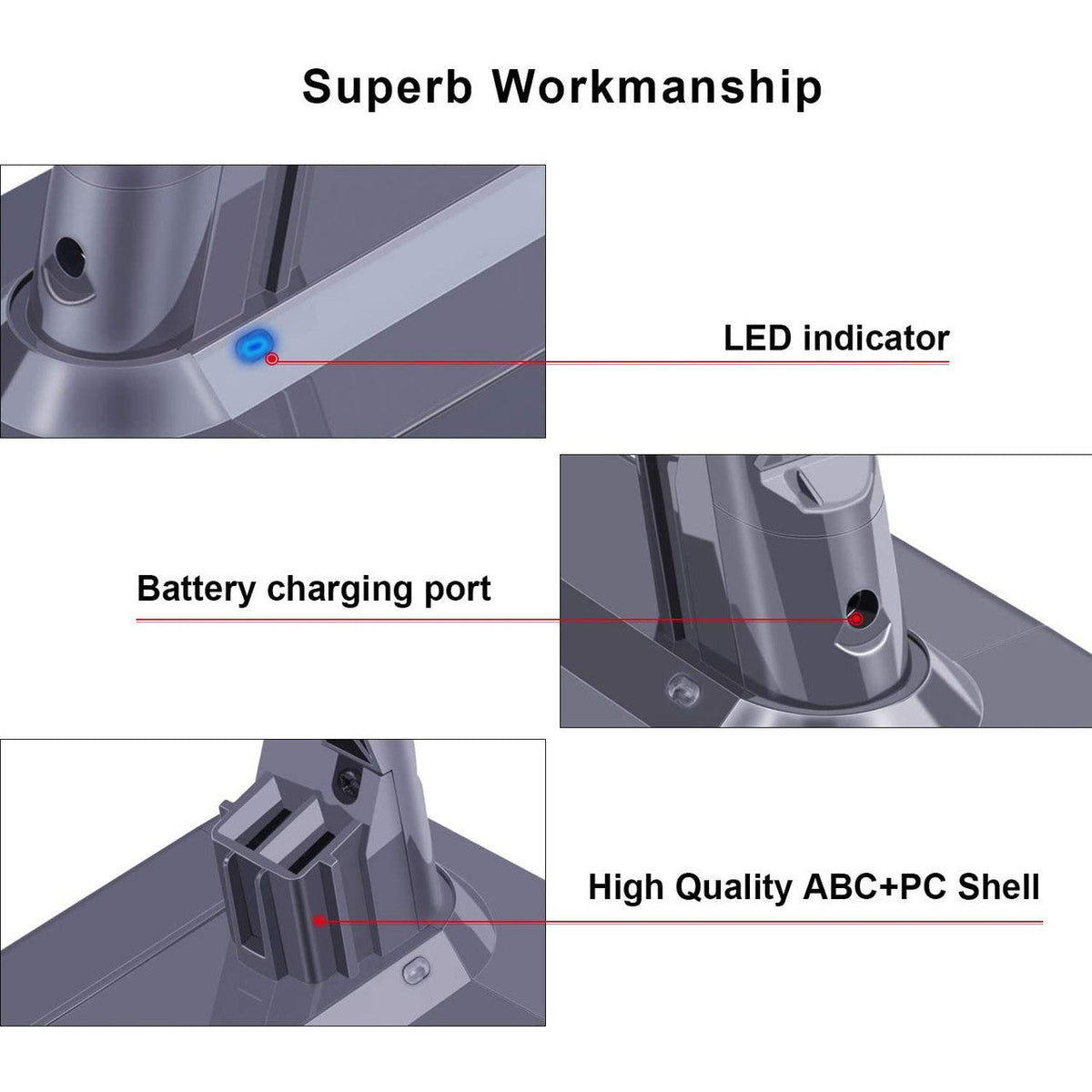 Battery for all Dyson V7 SV11 vacuum cleaners