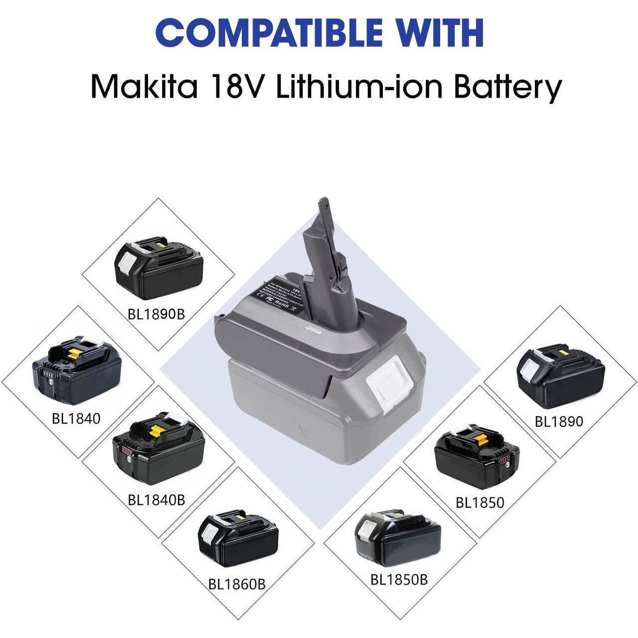 Makita 18V To Dyson V7 & V8  Battery Converter / Adapter