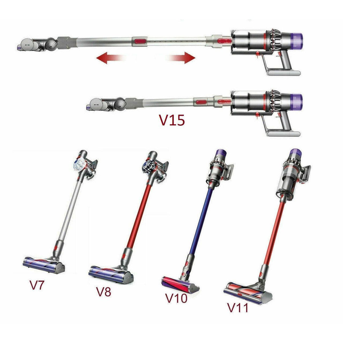 Rod / wand for Dyson V7 V8  V10 V11 & V15 stick vacuum cleaners