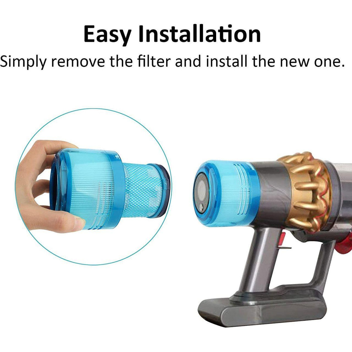 2 X HEPA Filters For DYSON V15 Detect Stick Vacuum Cleaners