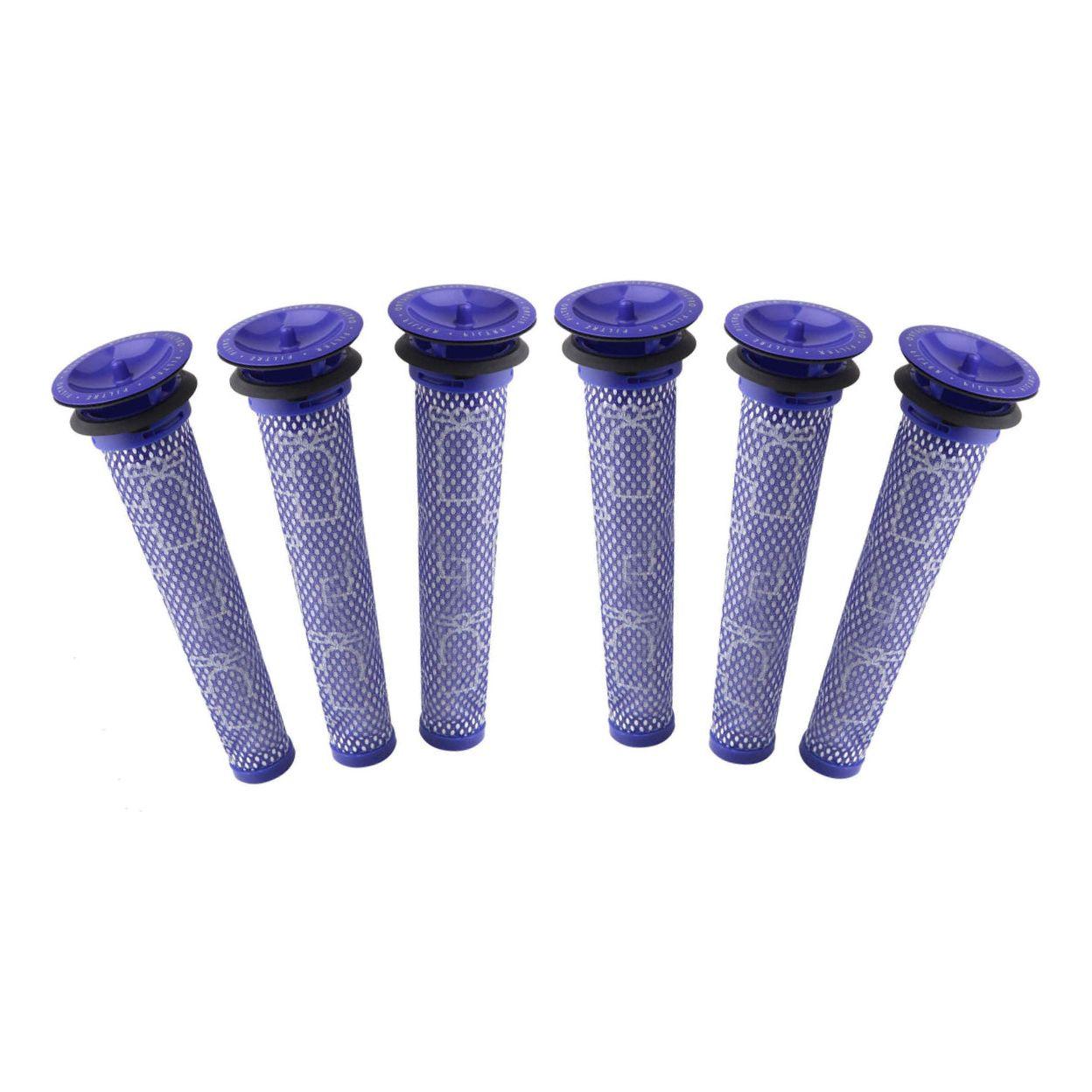 6 x Filters for DYSON V6, V7, V8,  DC58, DC59, DC61, DC62 stickvac