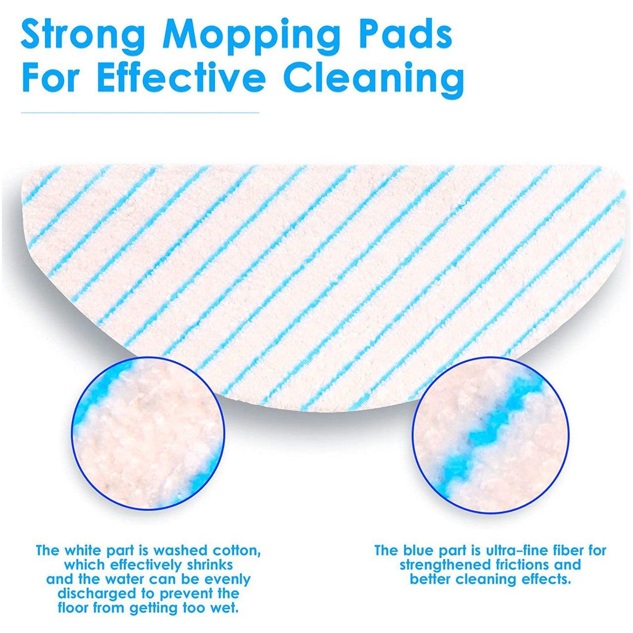 10 X Mopping pads for Ecovacs Deebot T9/T9+/N8 PRO/N8 PRO+/N8/N8+/NEO/T8/T8+/T8 AIVI/X1 PLUS/T10 PLUS