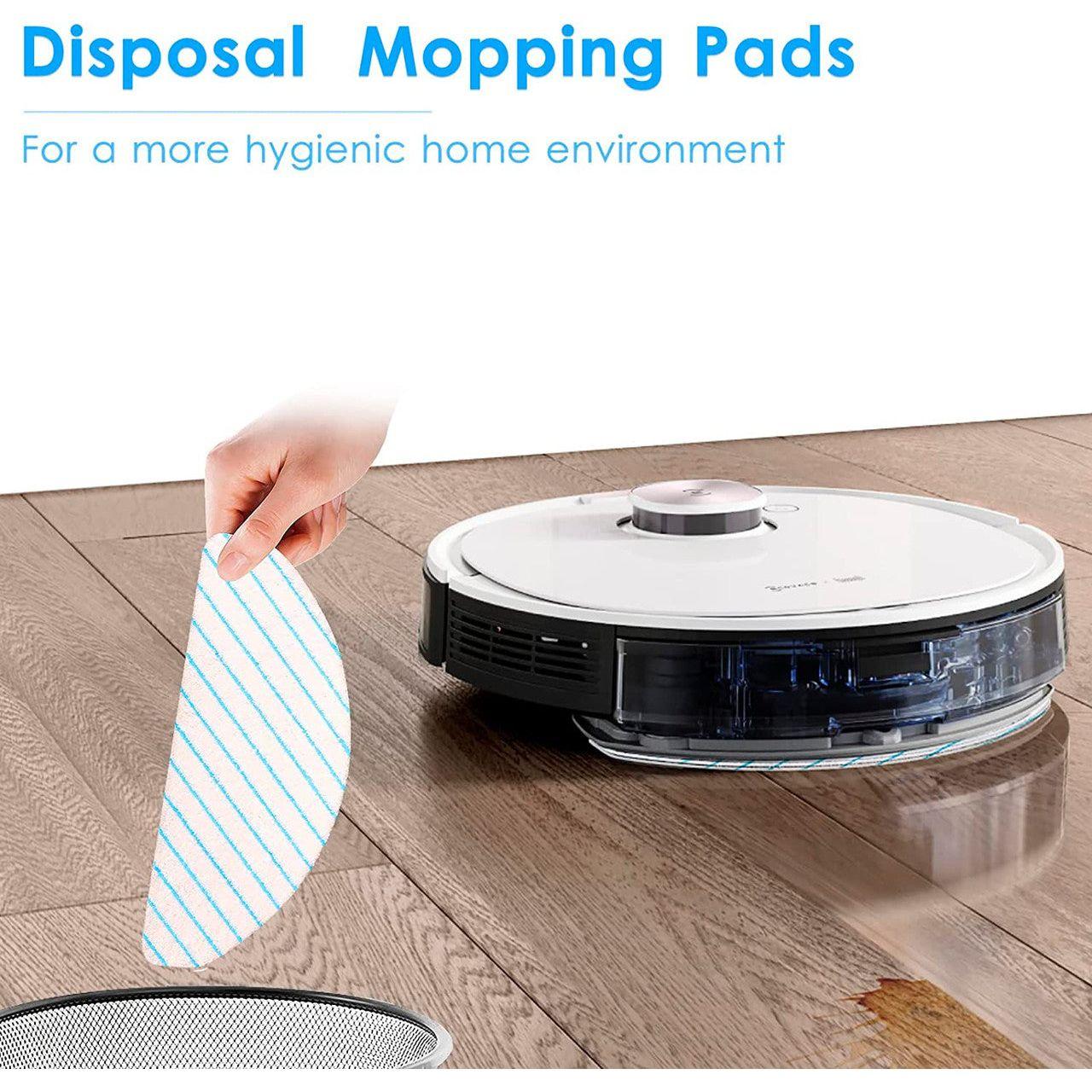 10 X Mopping pads for Ecovacs Deebot T9/T9+/N8 PRO/N8 PRO+/N8/N8+/NEO/T8/T8+/T8 AIVI/X1 PLUS/T10 PLUS