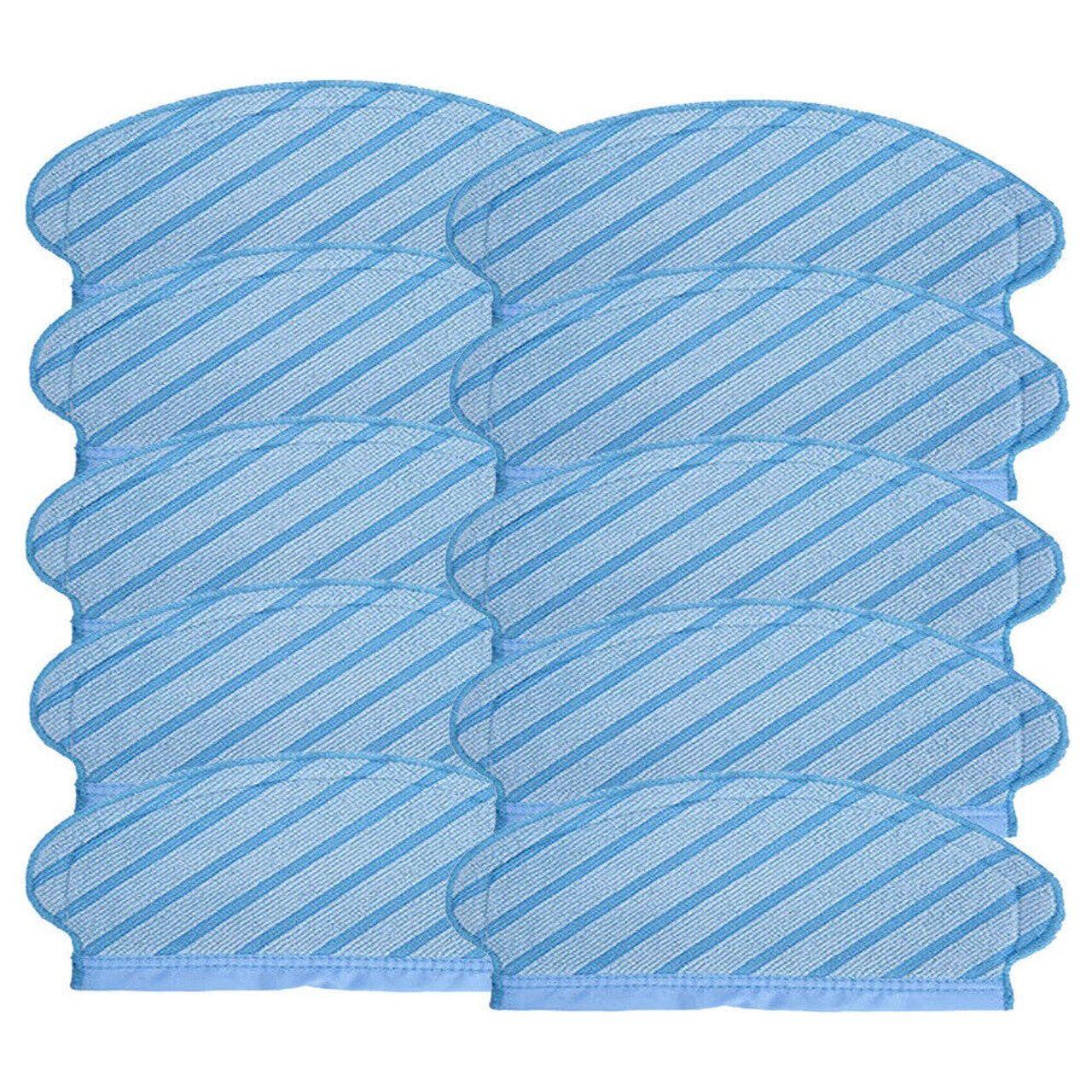 10 X Washable Mopping Pads For Ecovacs Deebot Ozmo 700, 750, 920, 950, N7 & T5 Robot Vacuum Cleaners