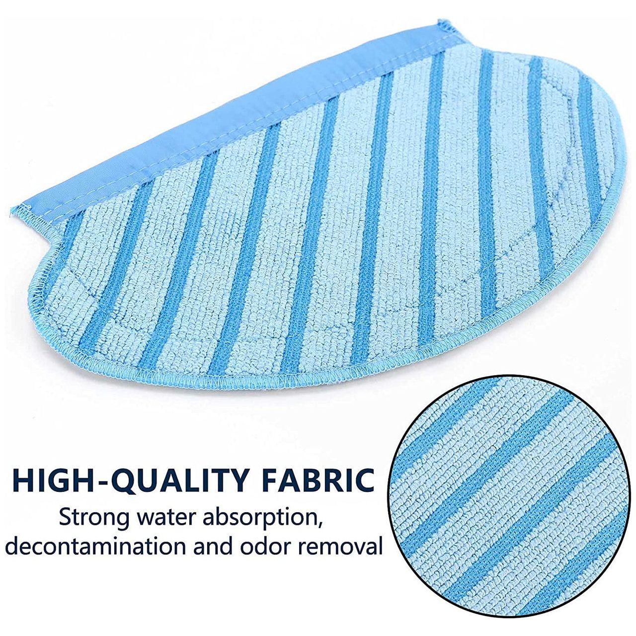 10 X Washable Mopping Pads For Ecovacs Deebot Ozmo 700, 750, 920, 950, N7 & T5 Robot Vacuum Cleaners