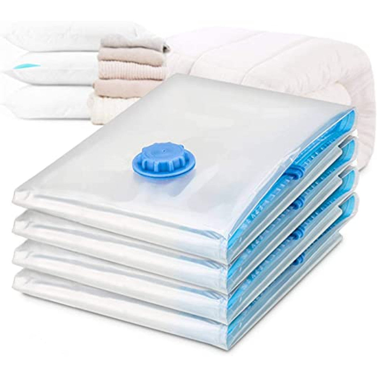 9 Pack Space Saver Vacuum Seal Storage Bag Kit, 2 Large, 5 Medium & 2 Small