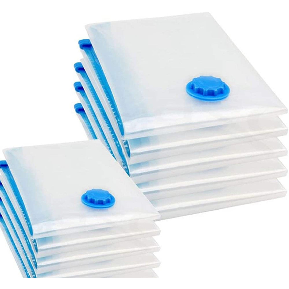 9 Pack Space Saver Vacuum Seal Storage Bag Kit, 2 Large, 5 Medium & 2 Small