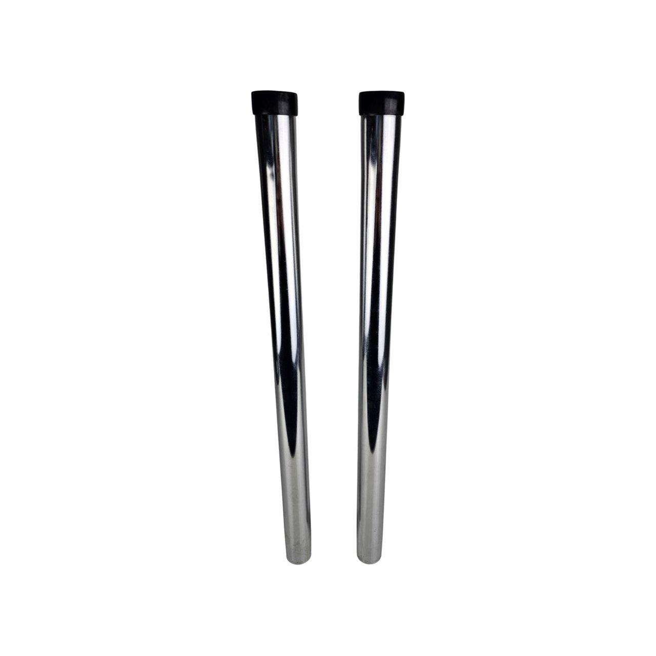 2 Piece Chrome Rods for 32mm Vacuum Cleaners, backpacks, commercial, ducted & more