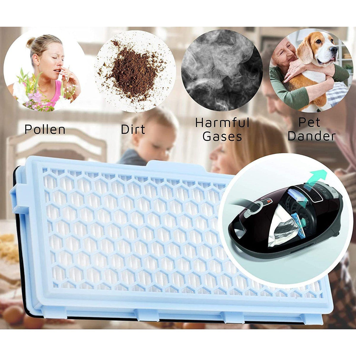 Generic Miele SF-AA50 Active Airclean filter with active charcoal