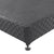 Mattress Base Ensemble Double Size Solid Wooden Slat in Black with Removable Cover