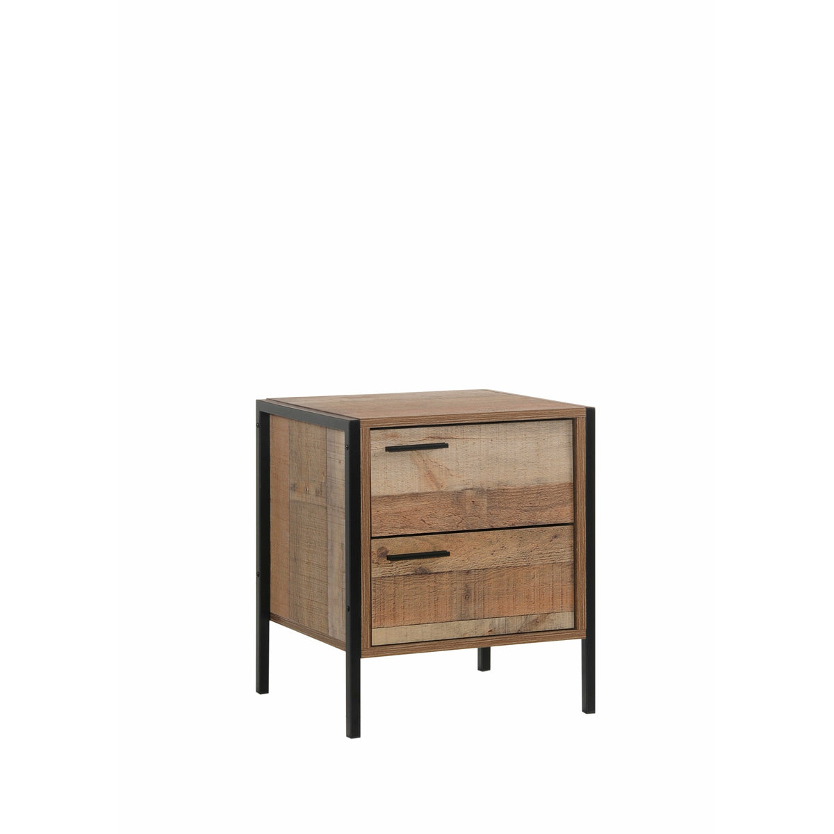 Bedside Table 2 drawers Night Stand Particle Board Construction in Oak Colour