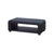 Coffee Table Upholstered PU Leather in Black Colour with open storage