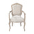 Medium Size Oak Wood White Washed Finish Arm Chair Dining Set