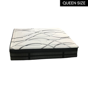 Queen Mattress Pocket Coil Spring Foam Firm Bed 32cm thick