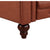 3 Seater Brown Sofa Lounge Chesterfireld Style Button Tufted in Faux Leather