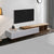 TV Cabinet with 2 Storage Drawers With High Glossy Assembled Entertainment Unit in White Ash colour