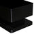 TV Cabinet with 3 Storage Drawers With High Glossy Assembled Entertainment Unit in Black colour