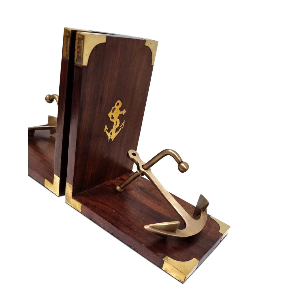 Brass Bookend - Anchor