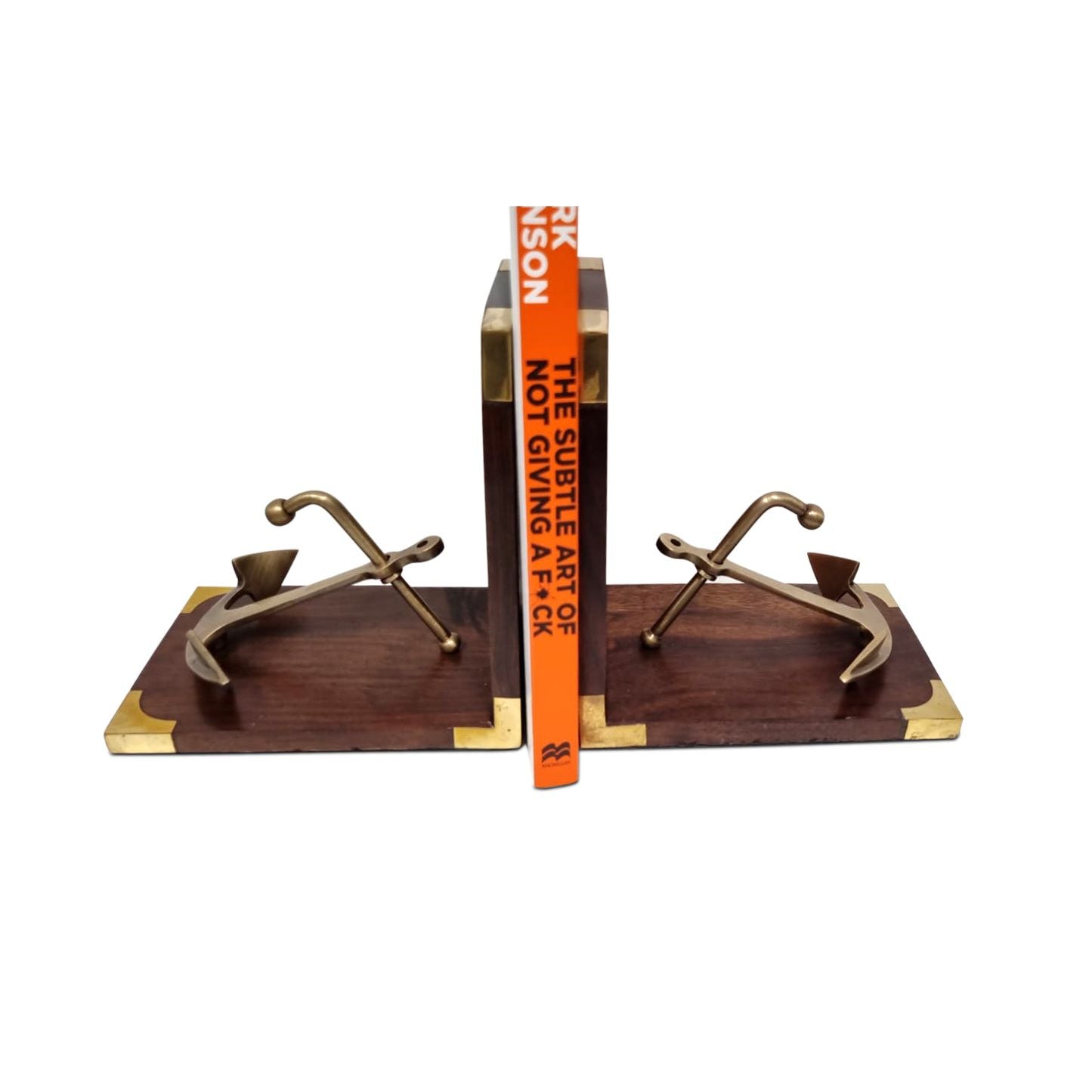 Brass Bookend - Anchor