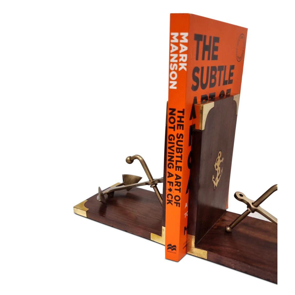 Brass Bookend - Anchor