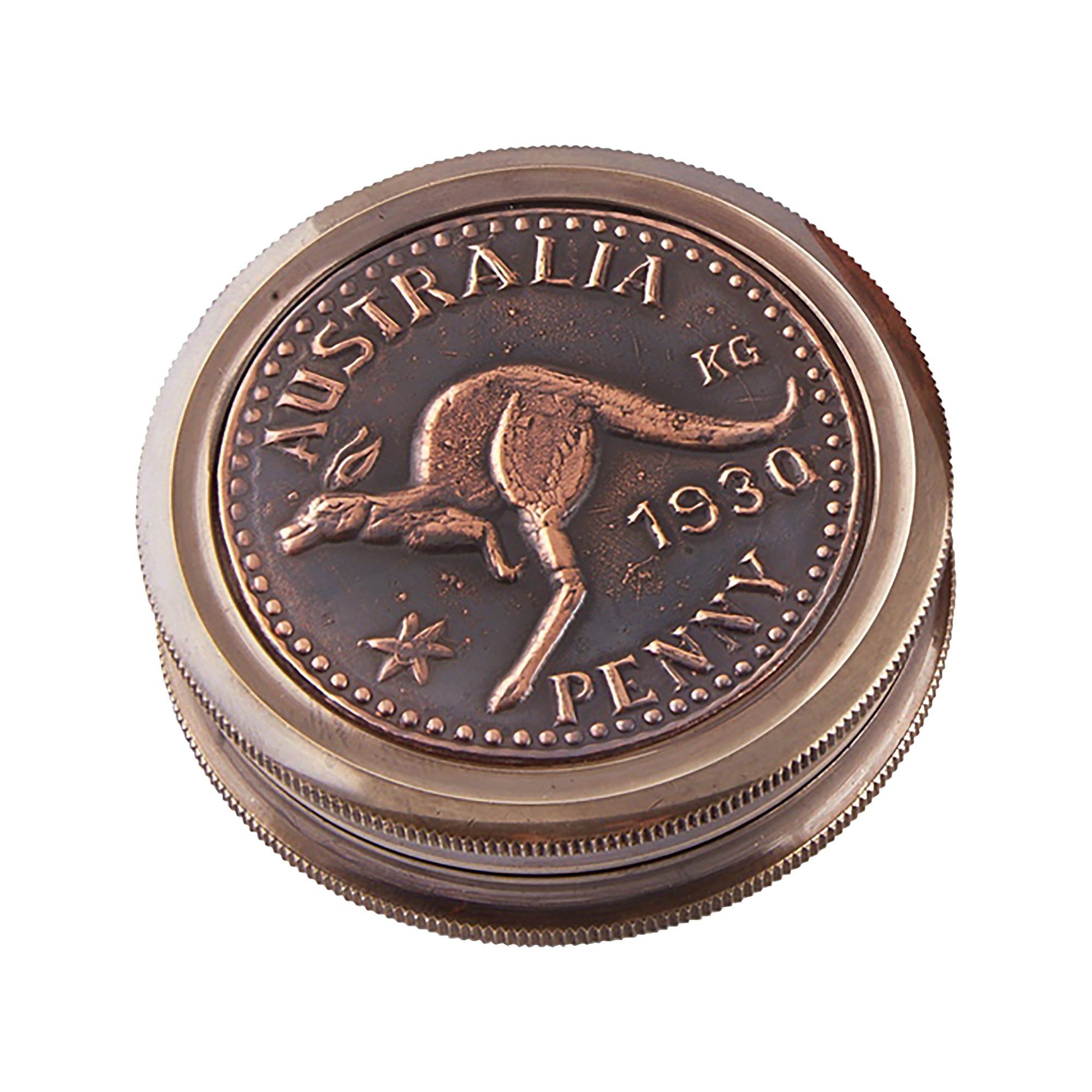 Australian 1930 Penny 60mm Portable Compass