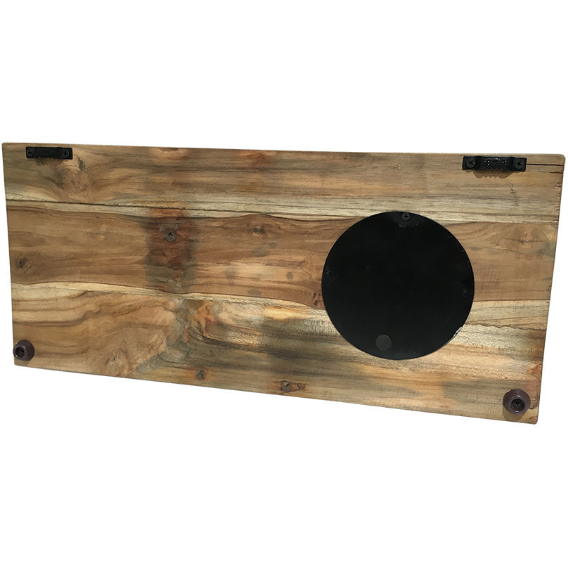 Wall Clock - Frying Pan On Recycled Wood