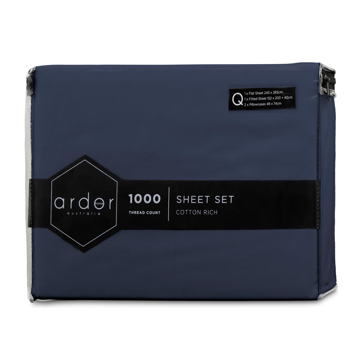 1000TC Cotton Rich SHEET SET - QUEEN