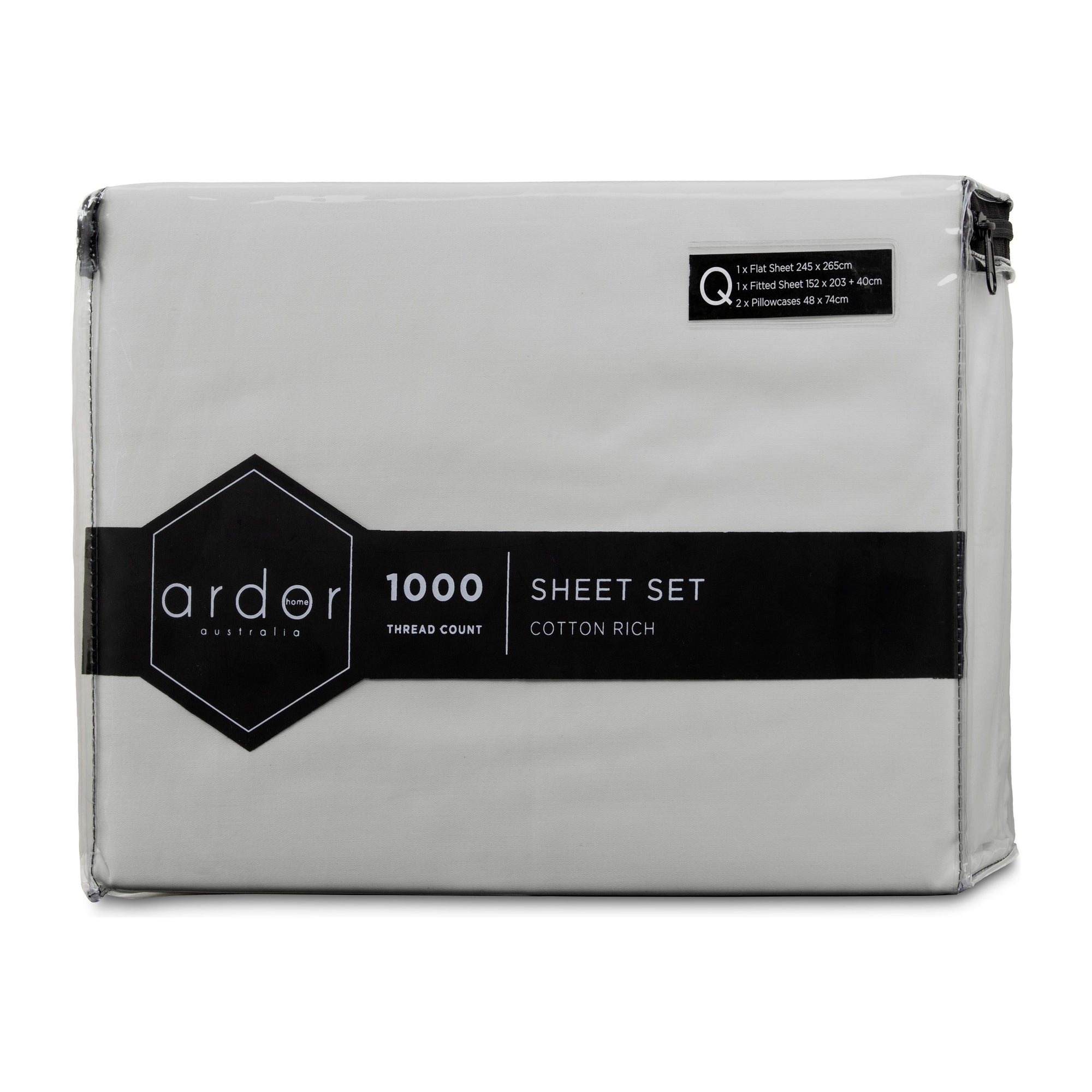 1000TC Cotton Rich SHEET SET - KING