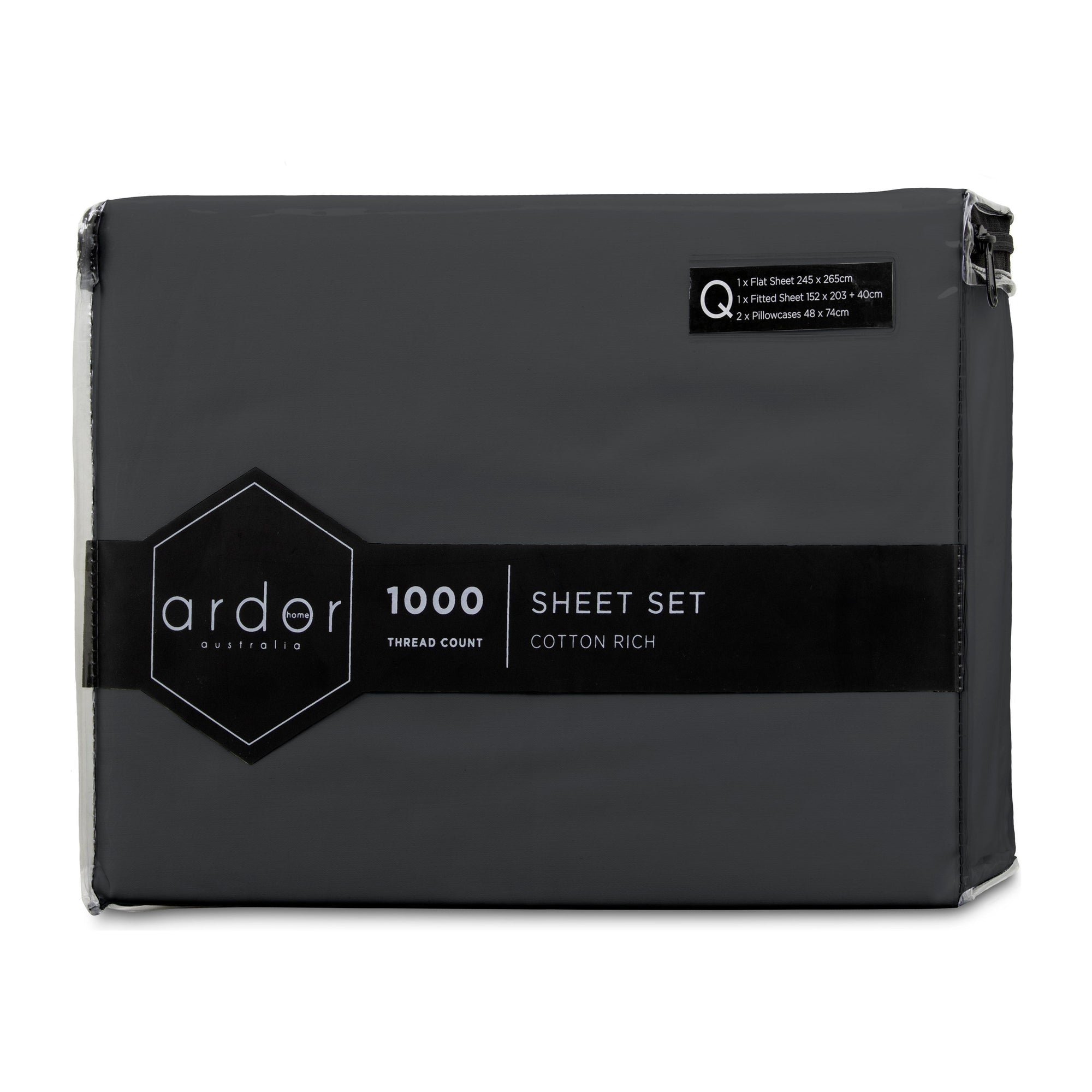 1000TC Cotton Rich SHEET SET - DOUBLE