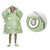 Blanket Hoodie with Sherpa Reverse Apple Hearts