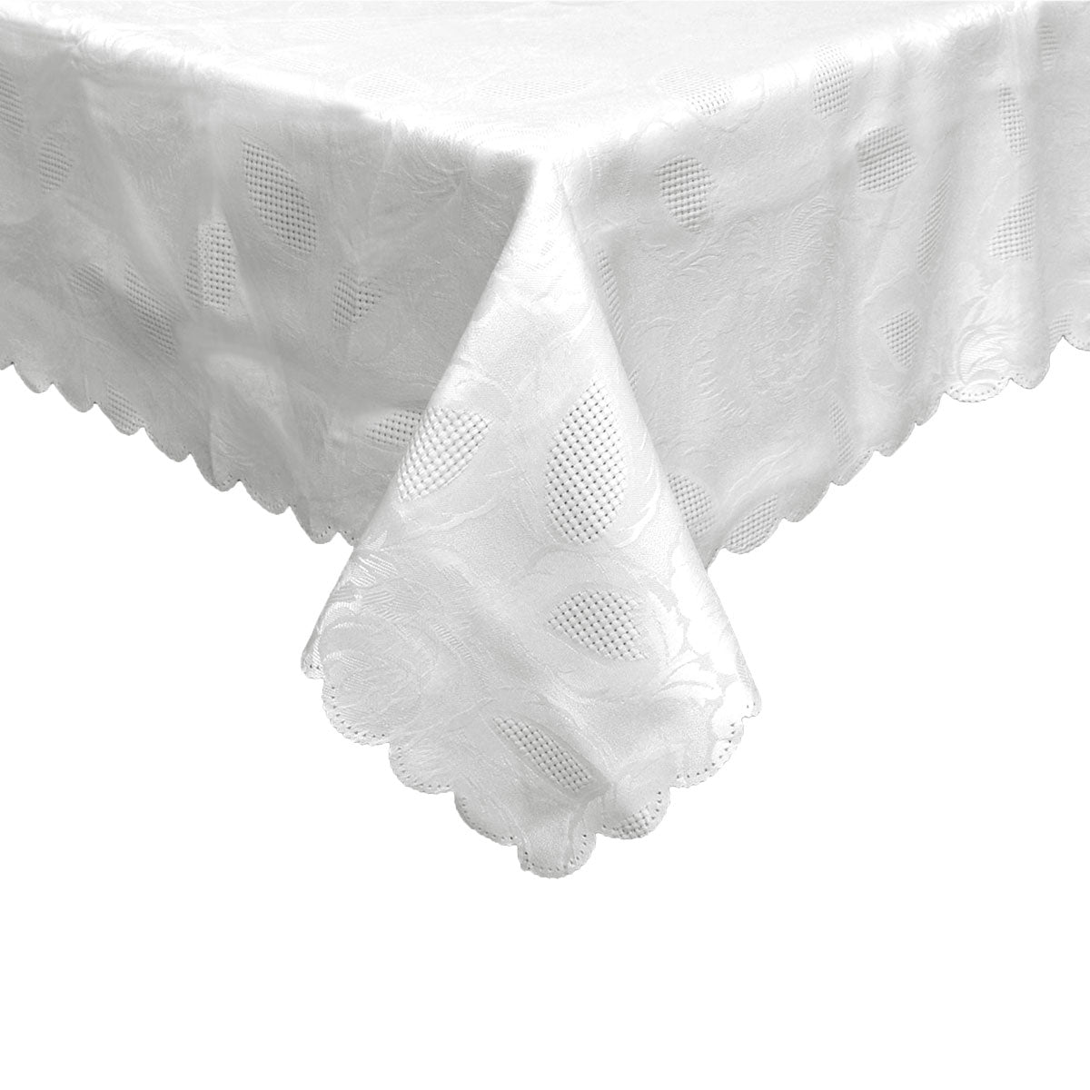 Rosie Off White Luxury Jacquard Tablecloth 150 x 210 cm
