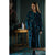 PIP Studio Les Fleurs Cotton Bath Robe Dark Blue XXL
