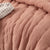 Vintage Design Homewares 3 Piece Hugo Cotton Gauze Quilted Comforter Set Clay King