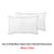 Accessorize Pair of White/Black Piped Hotel Deluxe Cotton Standard Pillowcases