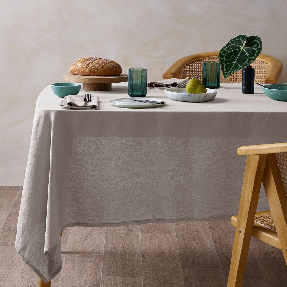 Vintage Design Homewares Natural French Linen Tablecloth 150cm x 300cm