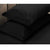 Apartmento 225TC Fitted Sheet Set King Black plus 2 Pillowcases