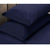 Apartmento 225TC Fitted Sheet Set King Navy plus 2 Pillowcases