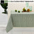 Ladelle Green Eco Cotton Rich Tablecloth 150 x 300 cm