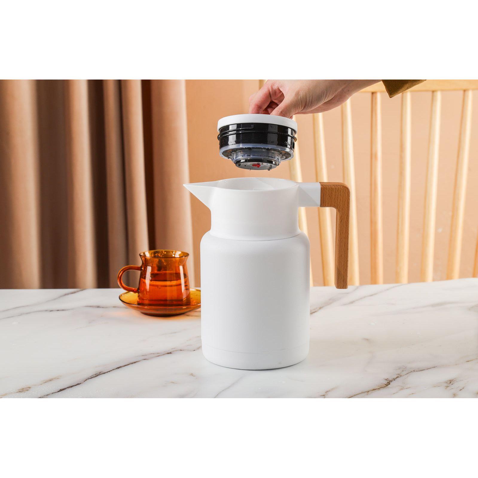 Kylin 304 Stainless Steel Japanese Vaccum Jug 1.3L - White