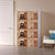 Kylin Cubes Storage Folding Shoe Cabinet With 2 Column & 8 Grids & 8 Brown Door