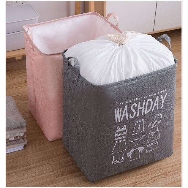 Ex-Large Capacity Collapsible Laundry Basket Foldable Washing Bin Hamper Linen