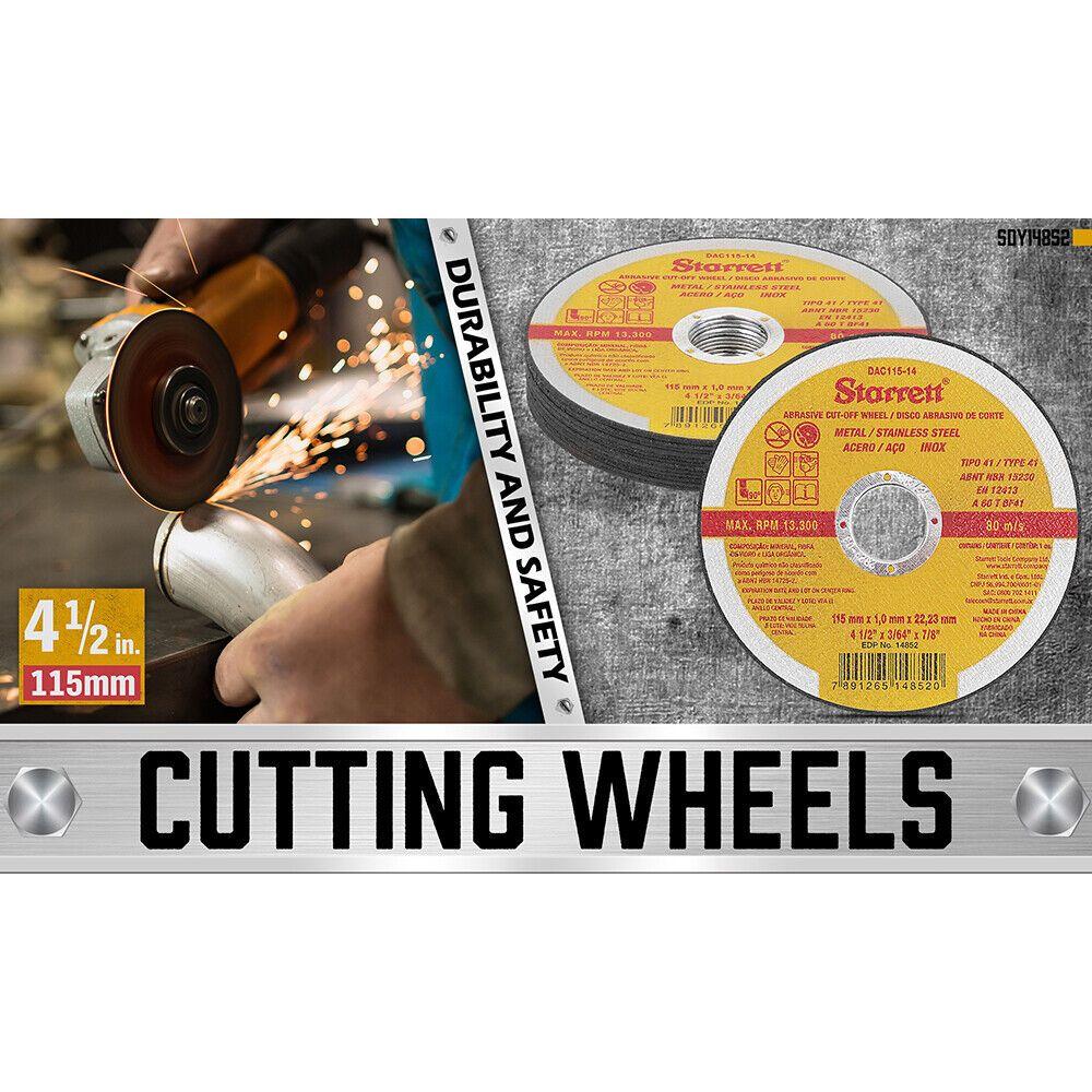 12x 4.5inch 115mm Angle Grinder Cutting Discs Thin Cut Off Wheel Steel Stainless