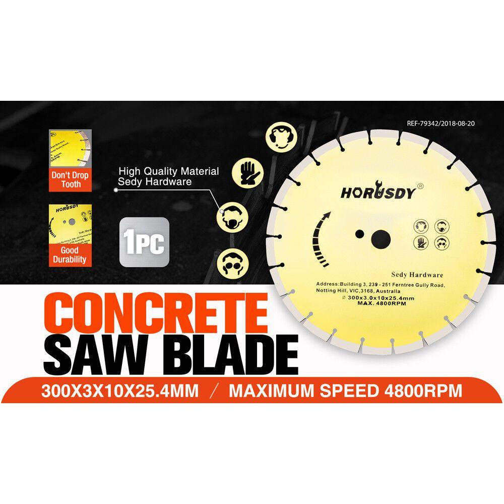 300mm/12" Concrete Saw Blade Masonry Cutting Disc Circular Diamond Stone Cutter