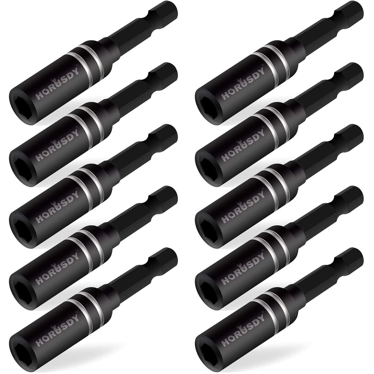 10Pc Magnetic Extension Socket Drill Bit Holder 1/4&quot; Hex Screwdriver Nut Driver