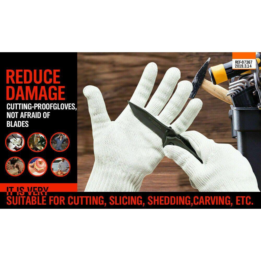 One-Pair Cut Resistant Gloves Anti Cutting Level 5 Kitchen Butcher Protection