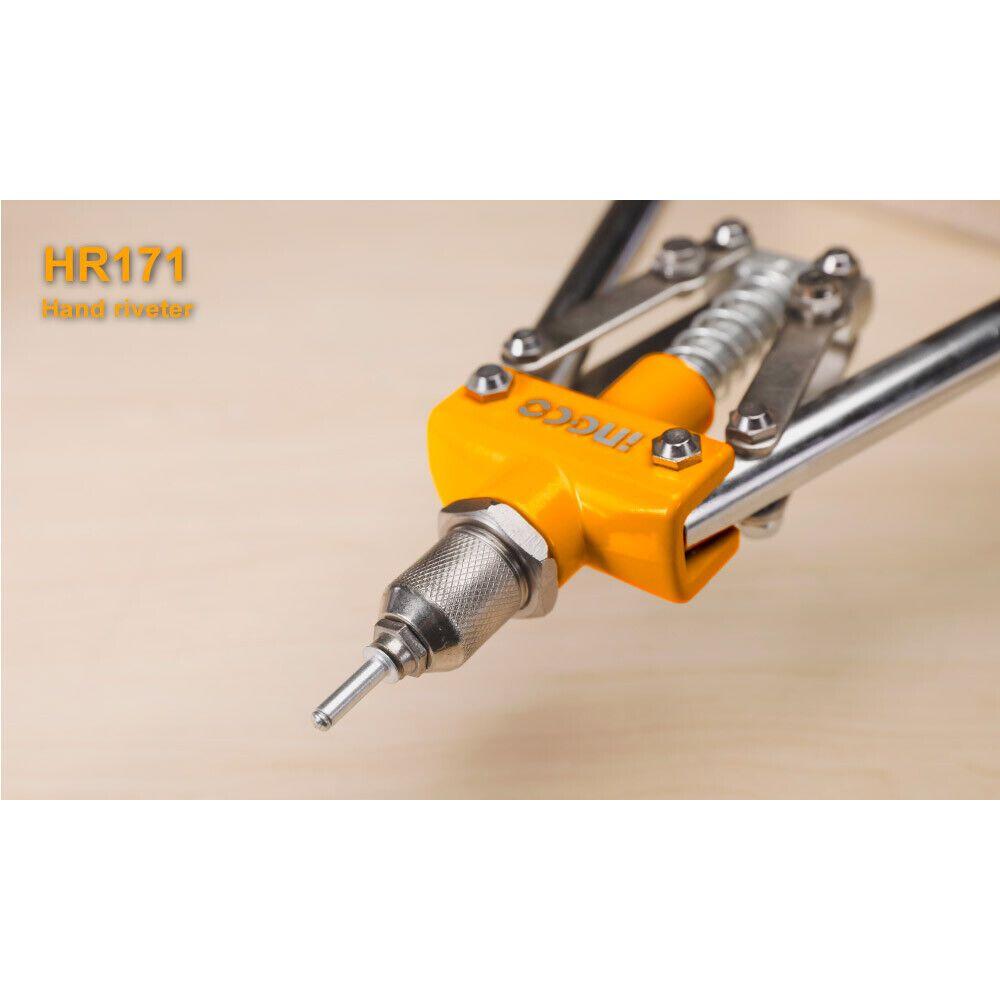 INGCO 17" Hand Riverter Long Arm Pop Rivert Heavy Duty For 3.2mm 4mm & 4.8mm
