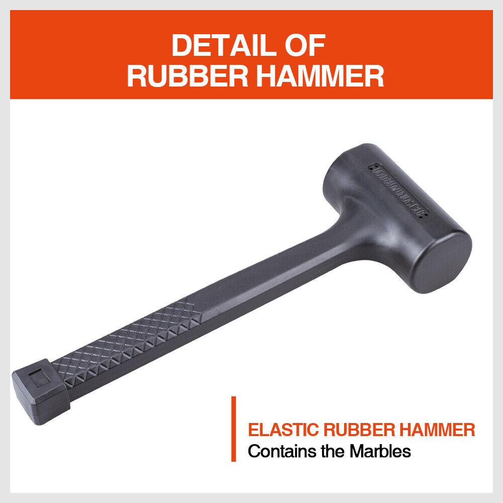 2/3LB Dead Blow Rubber Mallet Hammer Non Slip Soft Face Auto Car Repair NEW