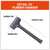 2/3LB Dead Blow Rubber Mallet Hammer Non Slip Soft Face Auto Car Repair NEW